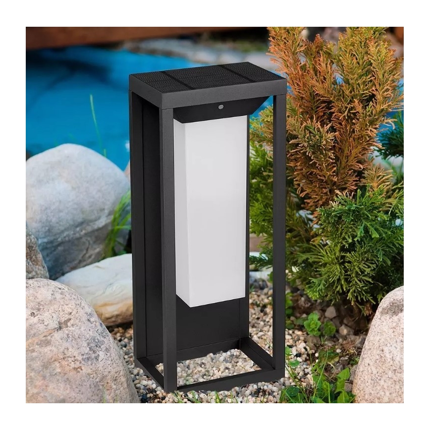 Lámpara de pared solar LED con sensor CHIP SAMSUNG LED/2W/3,7V IP65 2600 mAh