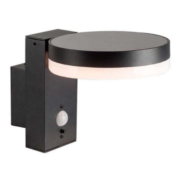 Lámpara solar LED de pared para exterior con sensor LED/5,5W/3,7V 3000K IP54 2000 mAh
