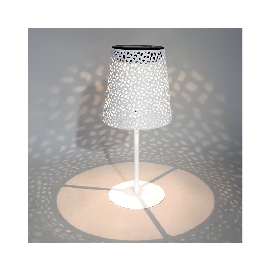 Lámpara solar LED de sobremesa LUVETRA LED/1xAA 4000K IP44 200 mAh blanca