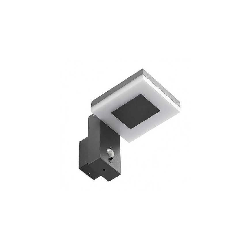 Lámpara solar LED de pared para exterior con sensor LED/5,5W/3,7V 3000K IP54 2200 mAh