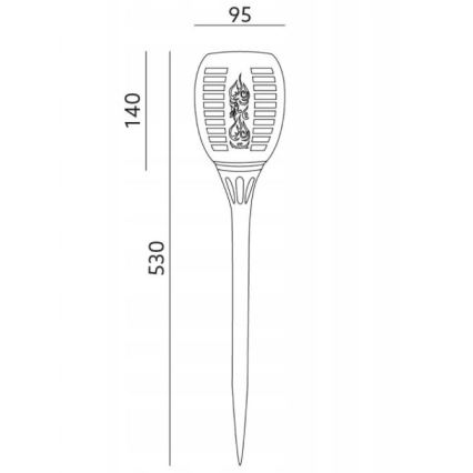 Lámpara solar LED exterior SPARKLE LED/0,12W/1,2V IP44 300 mAh