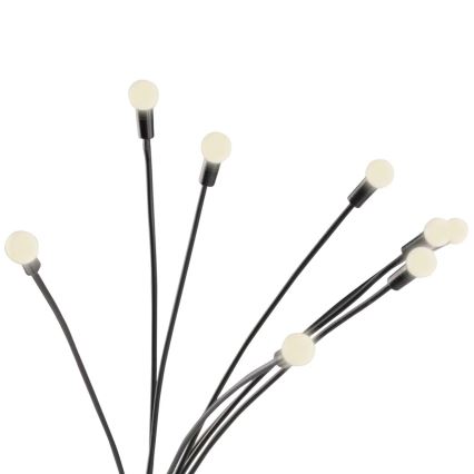 Lámpara solar LED FIORINI 8xLED/1,2V 600 mAh IP44 negro