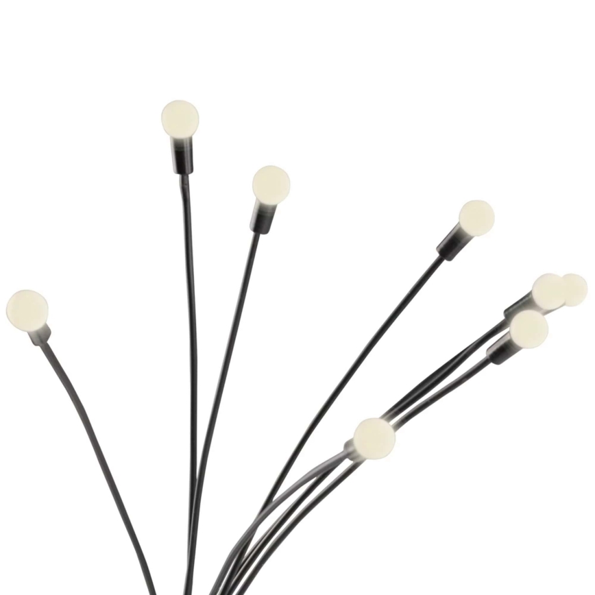 Lámpara solar LED FIORINI 8xLED/1,2V 600 mAh IP44 negro