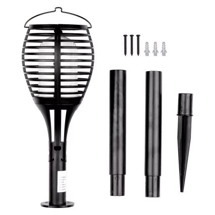 Lámpara solar LED FLAME 4en1 1xLED/0,45W/3,7V IP44 500 mAh