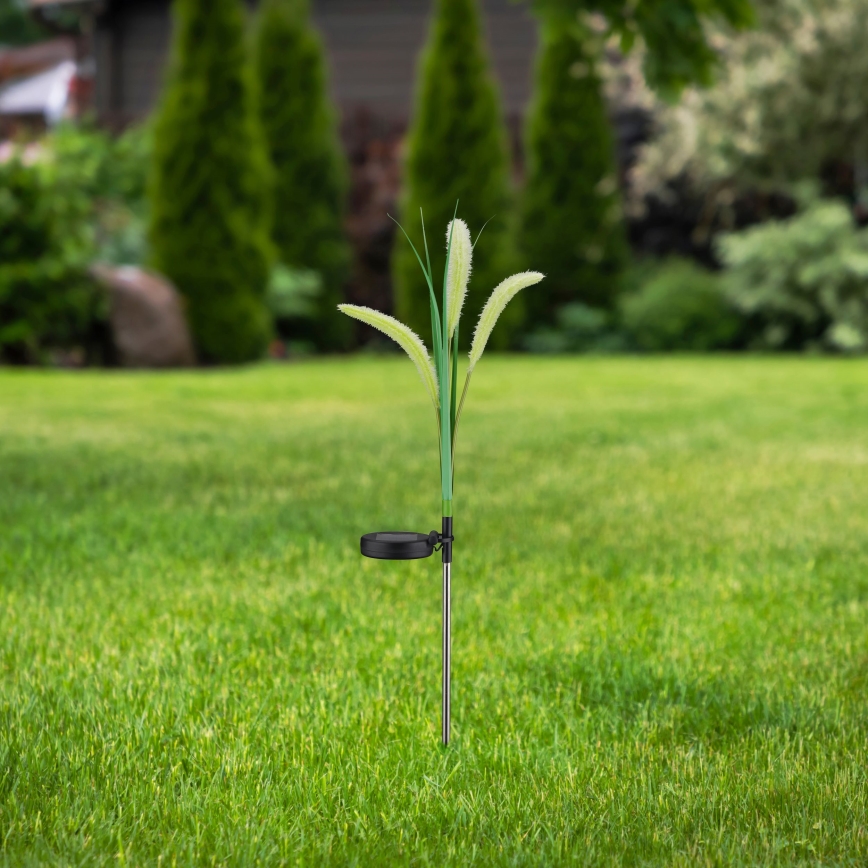 Lámpara solar LED FLORA LED/1,2V 3000K 600 mAh IP44 negro