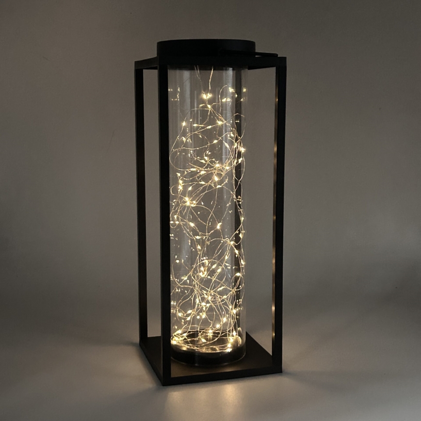 Lámpara solar LED GLAMOUR LED/1,2V 600 mAh IP44 negro
