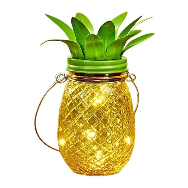 Lámpara solar LED JAR LED/1,2V 150 mAh IP44 piña