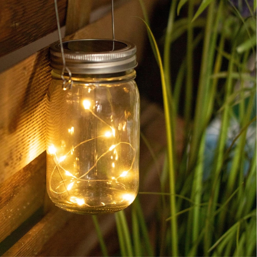 Lámpara solar LED JAR LED/1,2V 600 mAh IP44