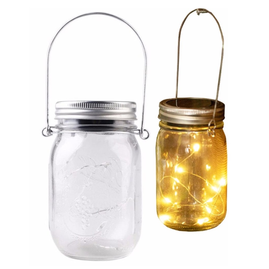 Lámpara solar LED JAR LED/1,2V 600 mAh IP44