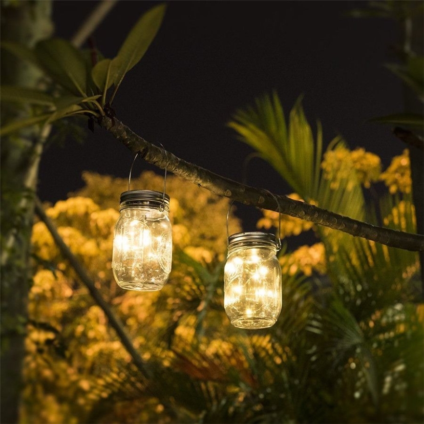 Lámpara solar LED JAR LED/1,2V 600 mAh IP44