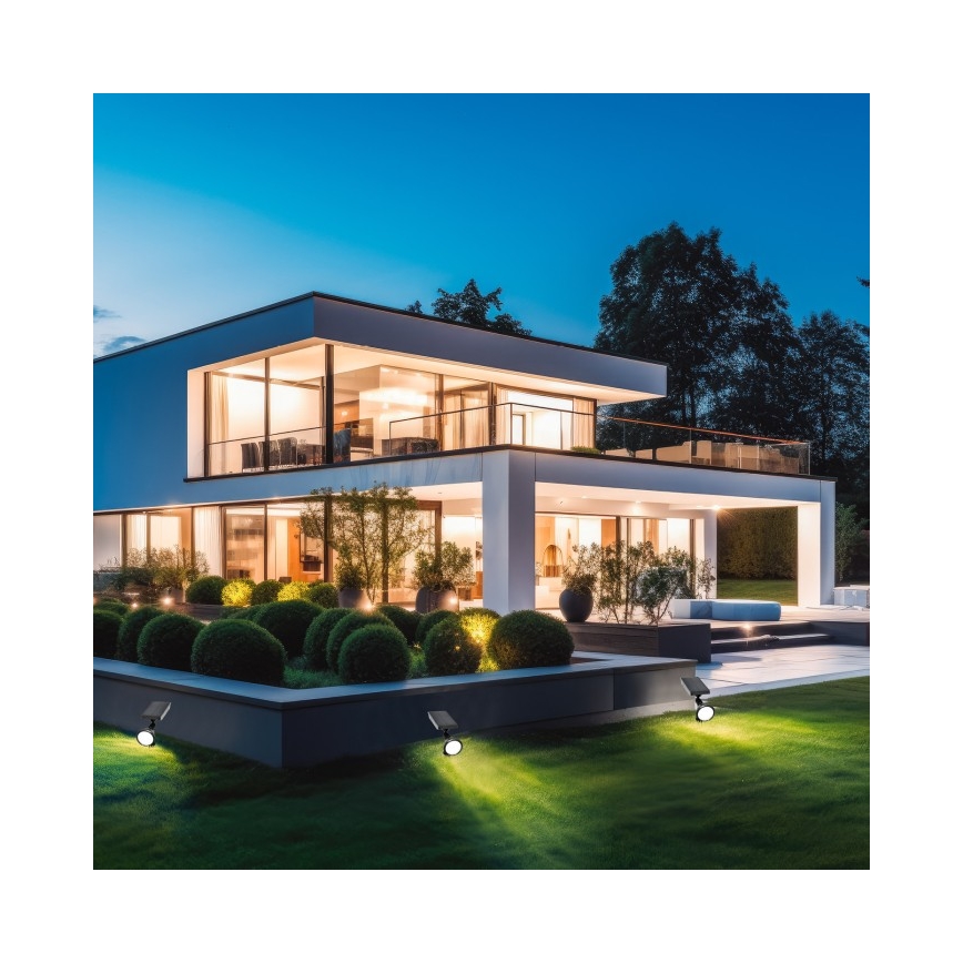 Lámpara solar LED LANCE LED/3,7V 6000K IP44 1500 mAh