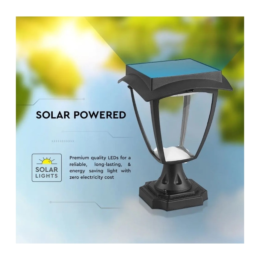 Lámpara solar LED LED/2W/3,7V 3000/6000K IP65 2200 mAh