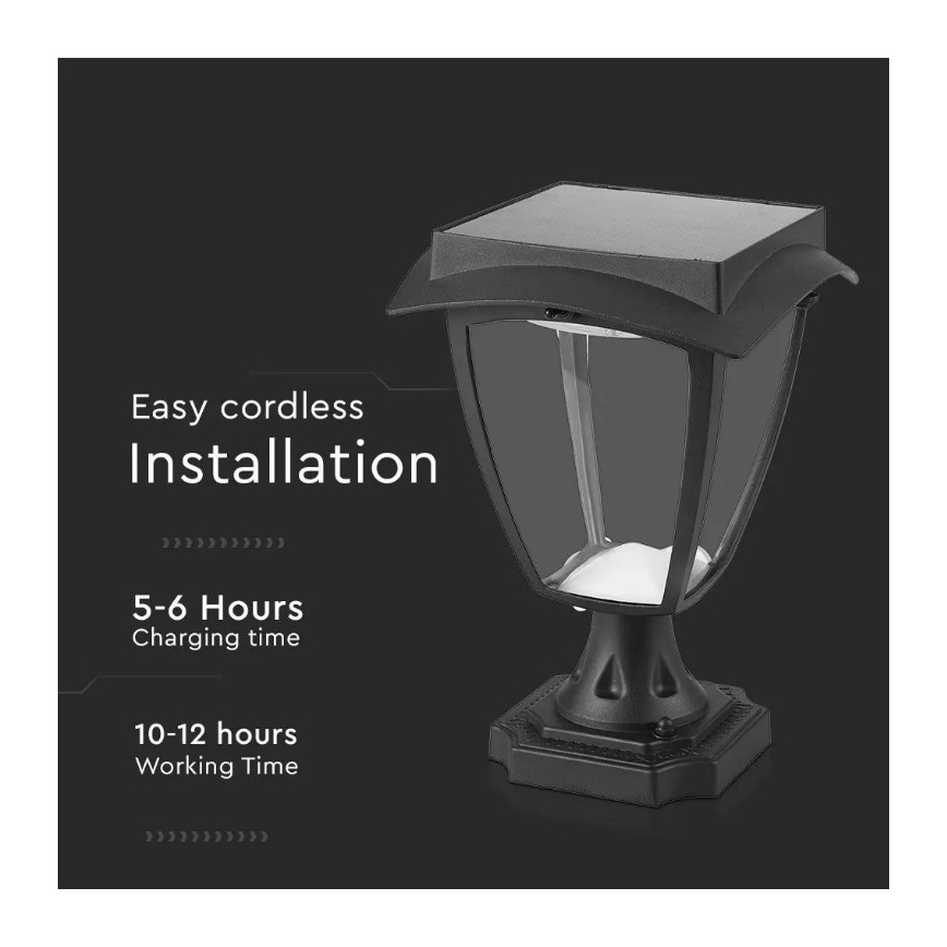 Lámpara solar LED LED/2W/3,7V 3000/6000K IP65 2200 mAh