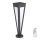 Lámpara solar LED LED/2W/3,7V IP65 3000K 2600 mAh negro + control remoto