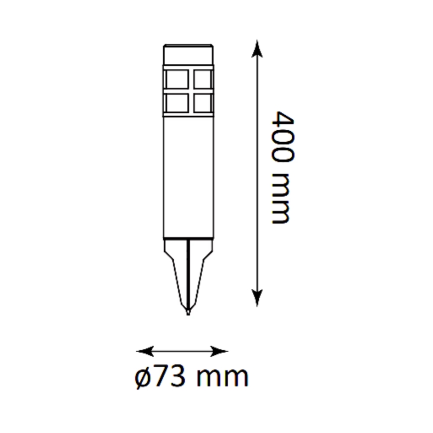 Lámpara solar LED MARK LED/1,2V 200 mAh IP44
