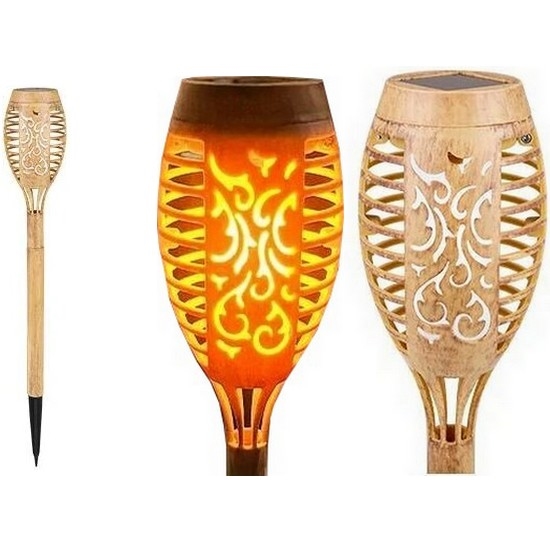 Lámpara solar LED MINISPARK BAMBOO LED/1,8W/5,5V IP44 600 mAh beige