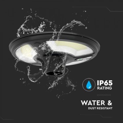 Lámpara solar LED para exteriores con sensor LED/10W/3,2V IP65 4000K 15000 mAh + mando a distancia