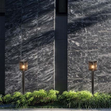 Lámpara solar LED para exteriores con sensor LED/2,5W/3,7V 3000K IP54 negro