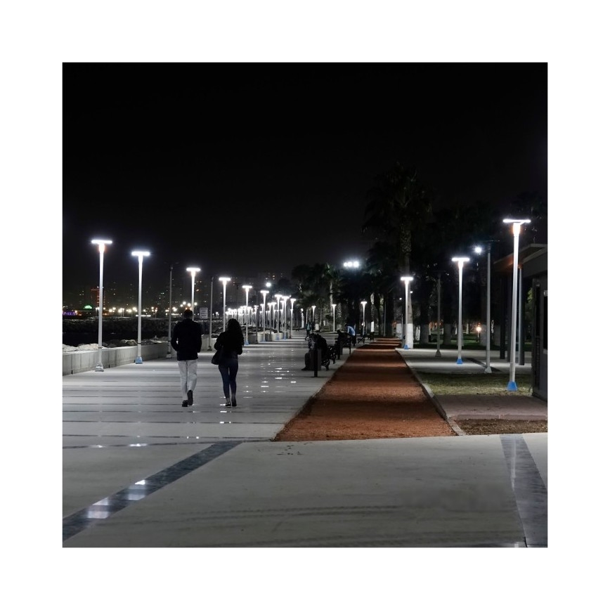Lámpara solar LED para exteriores con sensor LUVIA LED/15W/3,2V 6500K IP54 5400 mAh + control remoto