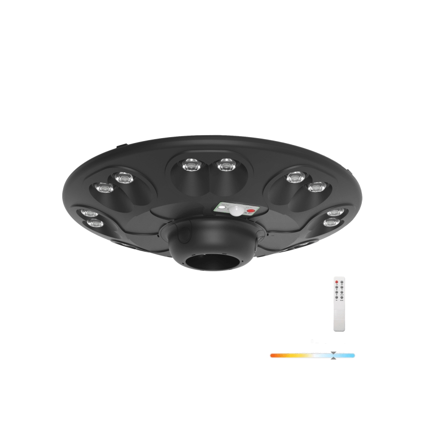 Lámpara solar LED para exteriores con sensor LUVIA LED/15W/3,2V 6500K IP54 5400 mAh + control remoto