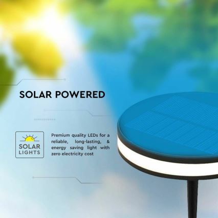 Lámpara solar LED para exteriores LED/1,8W/3,7V IP54 3000K 1800 mAh