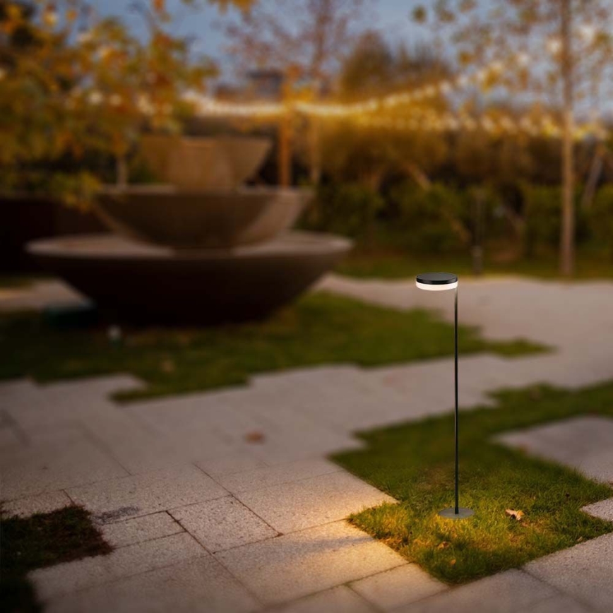 Lámpara solar LED para exteriores LED/2W/3,7V 3000K IP54 negro