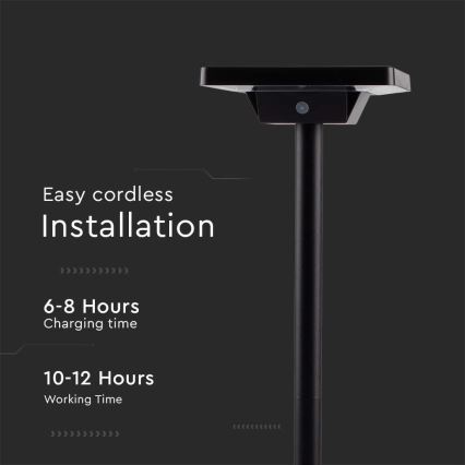 Lámpara solar LED para exteriores 2en1 LED/2W/3,7V IP65 3000/4000/6500K 2600 mAh