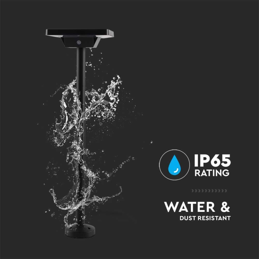 Lámpara solar LED para exteriores 2en1 LED/2W/3,7V IP65 3000/4000/6500K 2600 mAh