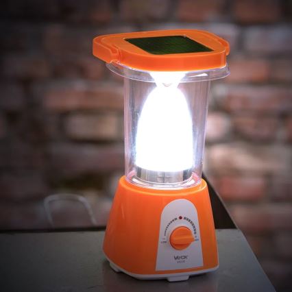 Lámpara solar recargable LED regulable con función de powerbank LED/230V 710 lm 1600 mAh