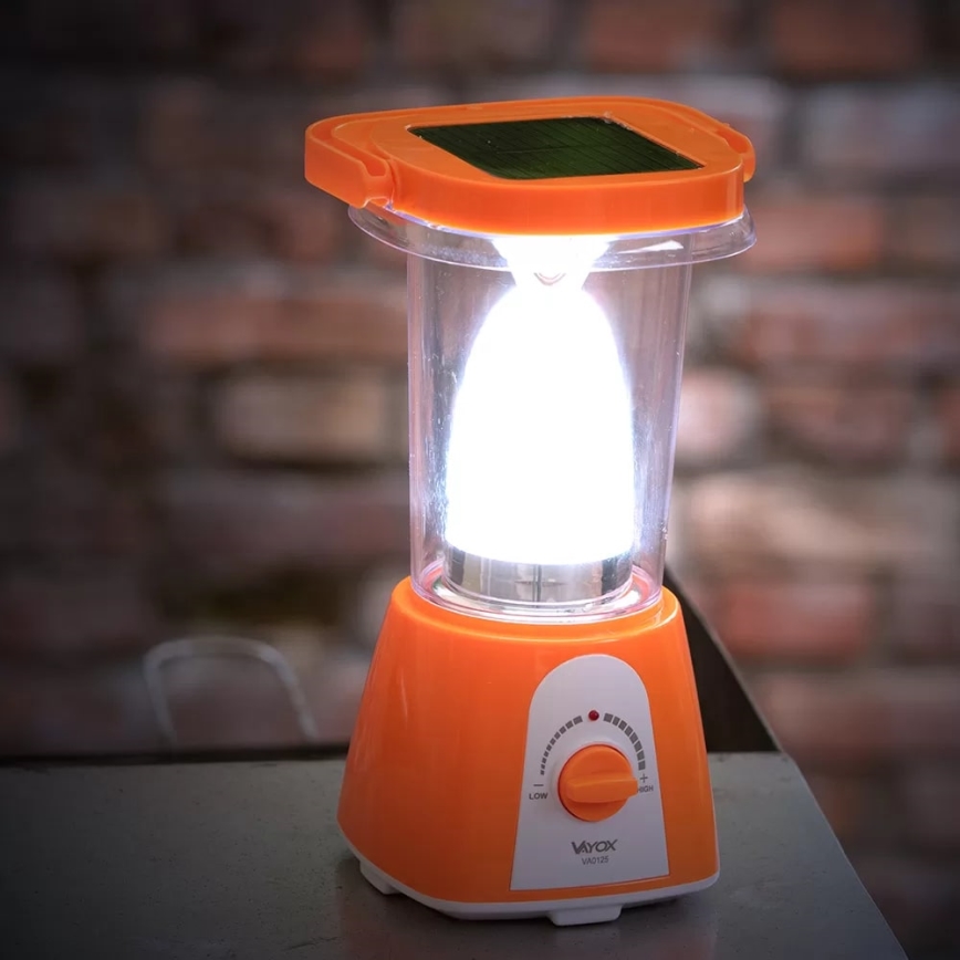 Lámpara solar recargable LED regulable con función de powerbank LED/230V 710 lm 1600 mAh