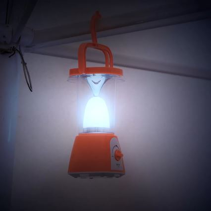 Lámpara solar recargable LED regulable con función de powerbank LED/230V 710 lm 1600 mAh