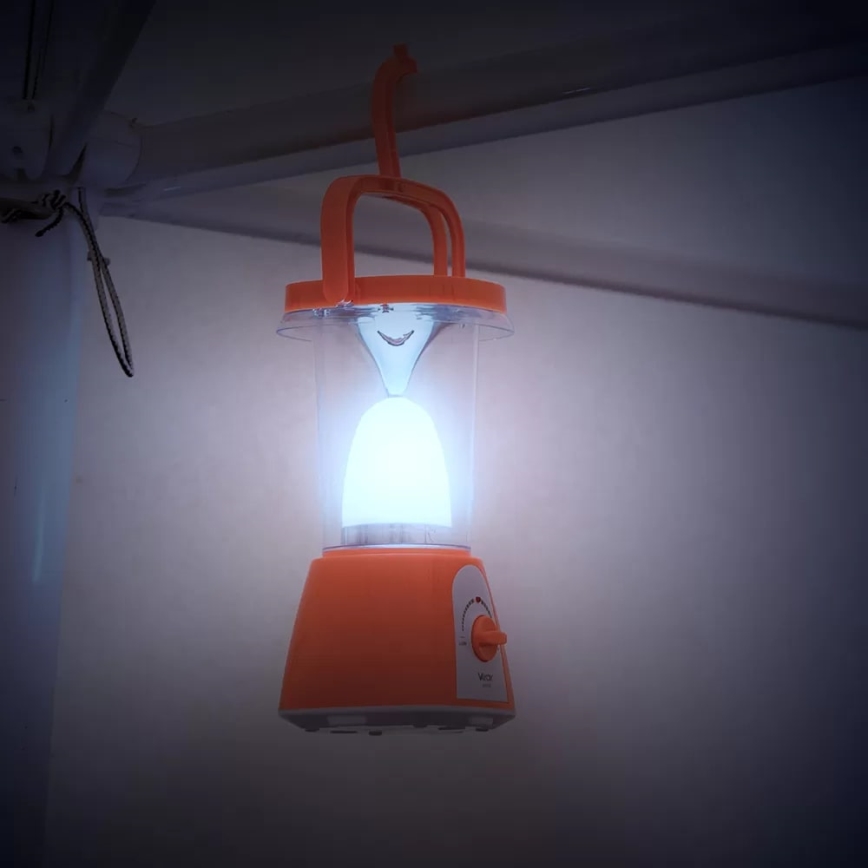 Lámpara solar recargable LED regulable con función de powerbank LED/230V 710 lm 1600 mAh