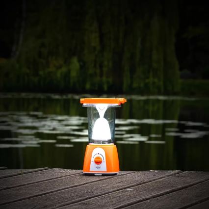 Lámpara solar recargable LED regulable con función de powerbank LED/230V 710 lm 1600 mAh