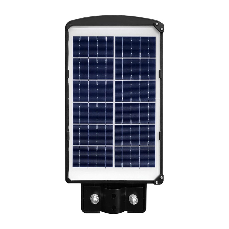 Lámpara solar LED regulable para exteriores con sensor de movimiento y crepúsculo LED/6W/3,2V 6000K IP65 5000 mAh negra + mando a distancia