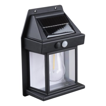 Lámpara solar LED regulable con sensor LED/3,7V IP44 1200 mAh