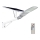 Lámpara solar LED regulable para exteriores CHIP SAMSUNG LED/50W/6,4V 6000K IP65 30000 mAh + mando a distancia