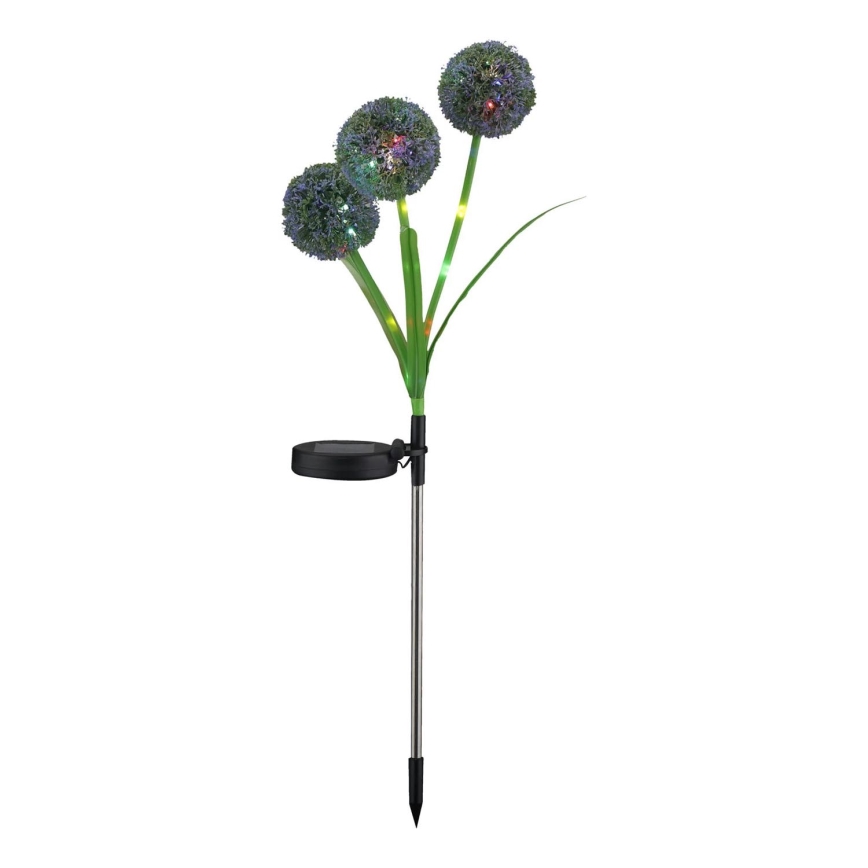 Lámpara solar LED RGB ALLIUM LED/1,2V 6500 600 mAh IP44 negro