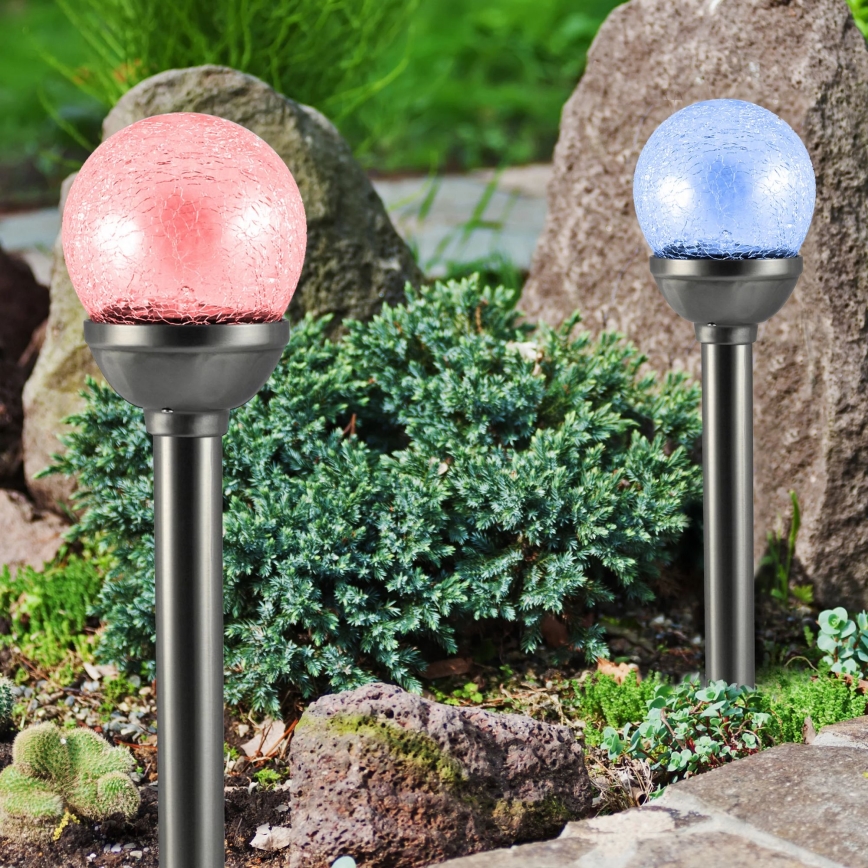 Lámpara solar LED RGB LED/0,04W/1,2V 600 mAh IP44