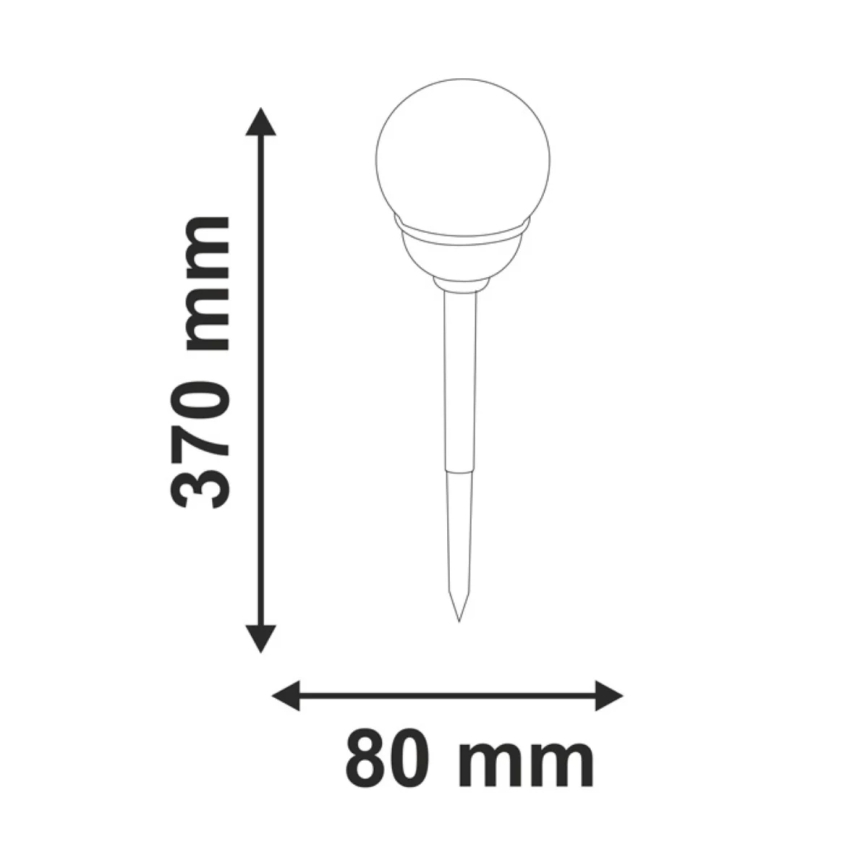 Lámpara solar LED RGB LED/0,04W/1,2V 600 mAh IP44