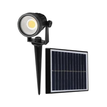 Lámpara solar LED SPIKE LED/2W/5,5V IP65 3000K 1200 mAh