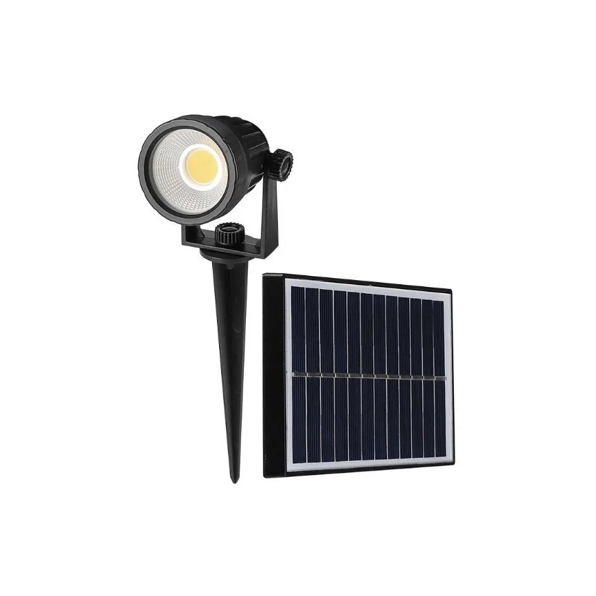 Lámpara solar LED SPIKE LED/2W/5,5V IP65 3000K 1200 mAh