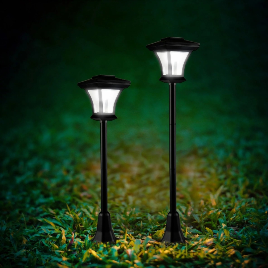 Lámpara solar LED TIRANA LED/1,6W/1,2V 600 mAh IP44 negro