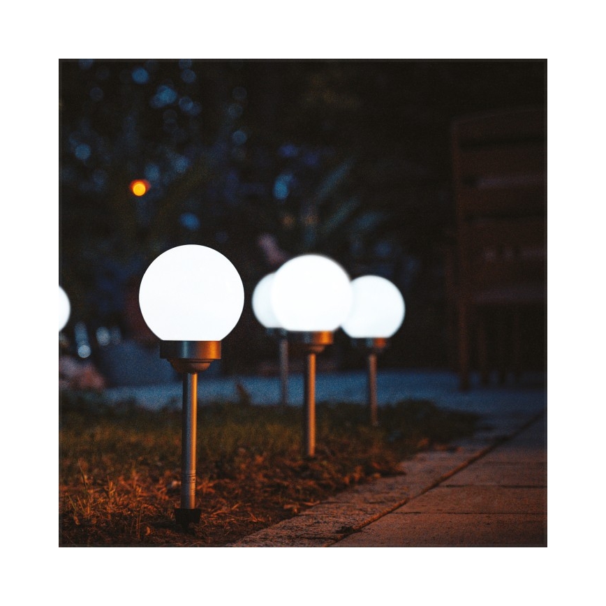Lámpara solar SPHERE LED 1,2 V 4000 K IP44 200 mAh Ø 20 cm