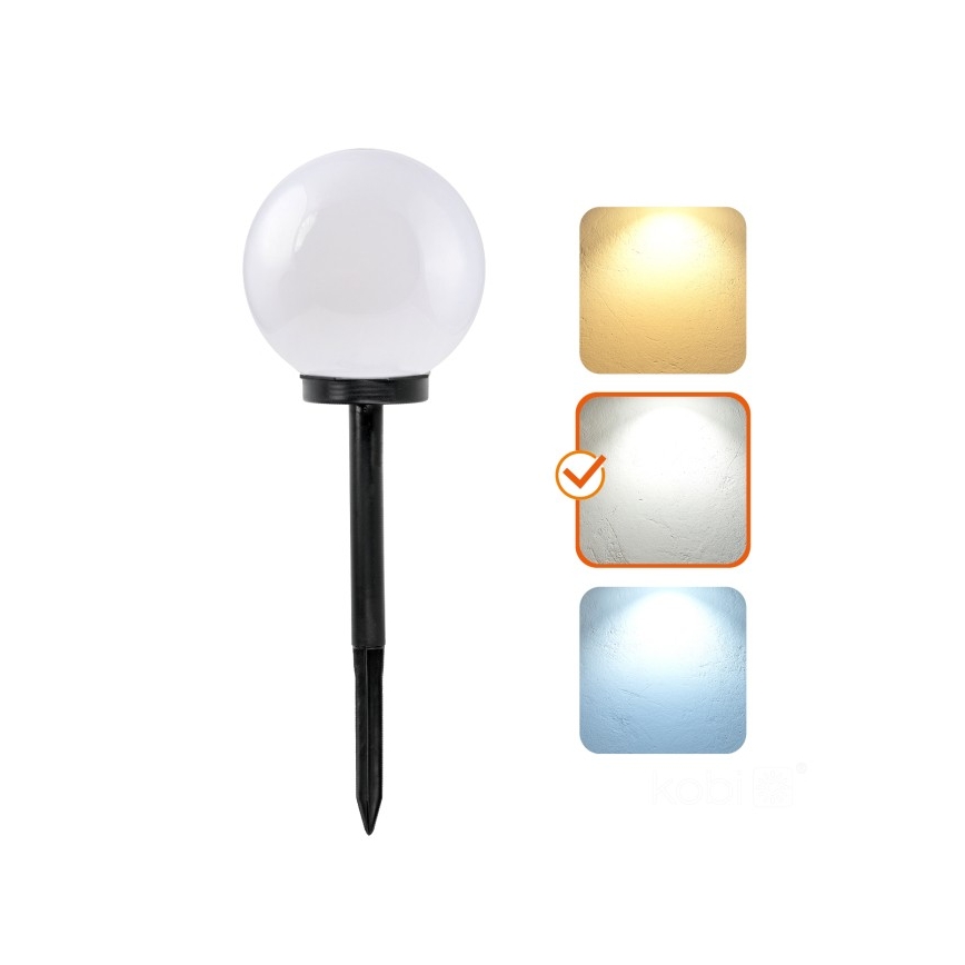 Lámpara solar SPHERE LED 1,2 V 4000 K IP44 200 mAh Ø 20 cm