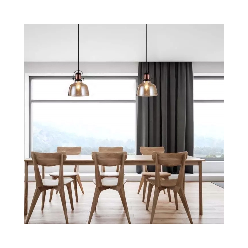 Lámpara suspendida con alambre 1xE27/60W/230V