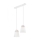 Lámpara suspendida con alambre AGUSTINO 2xE27/60W/230V blanco