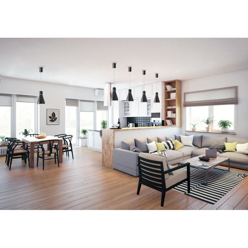 Lámpara suspendida con alambre AVALON 1xE27/60W/230V