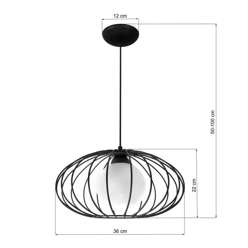 Lámpara suspendida con alambre KRONOS 1xE14/40W/230V