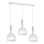 Lámpara suspendida con alambre NOAK WOOD 3xE27/60W/230V