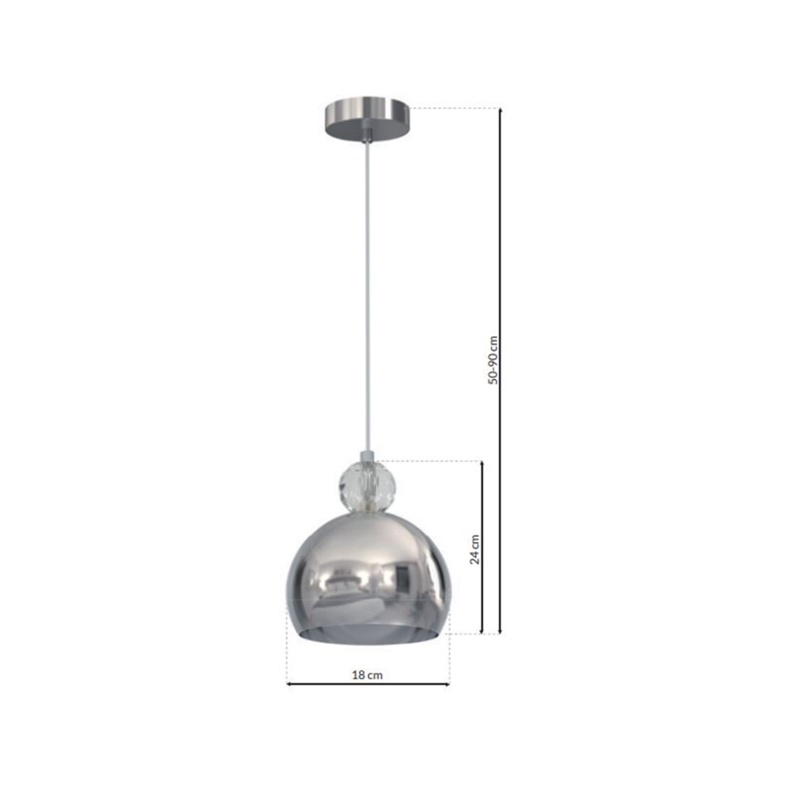 Lámpara suspendida con alambre TOLEDO 1xE27/60W/230V